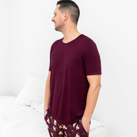 Griffin Bamboo Short Sleeve Adult Lounge Top Laree + Co.
