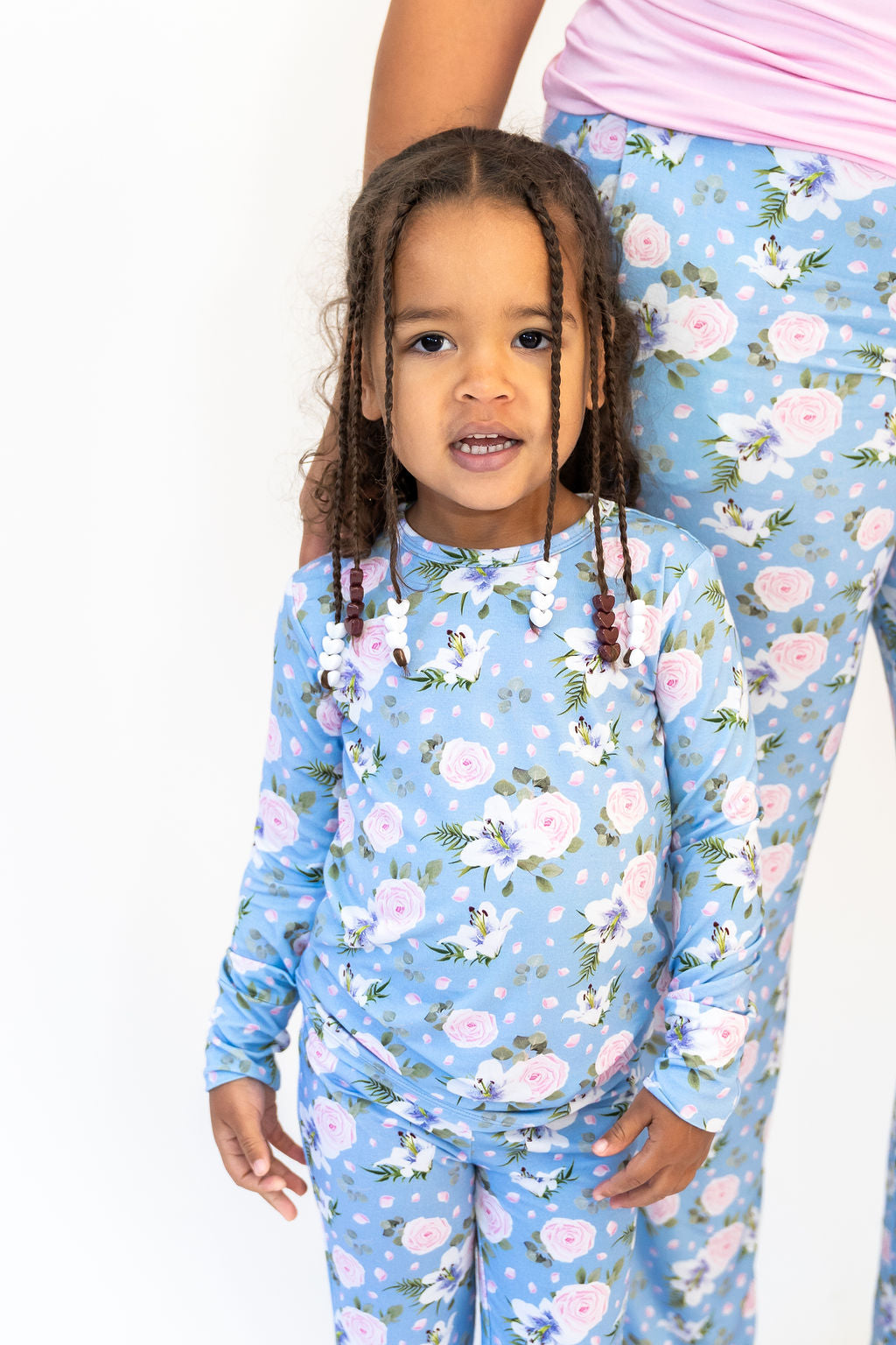 Lillian Floral Bamboo Long Sleeve 2-Piece Set Laree + Co.