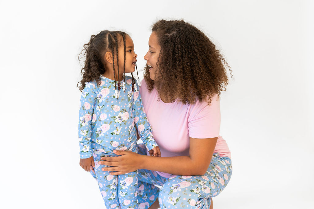 Lillian Floral Bamboo Long Sleeve 2-Piece Set Laree + Co.