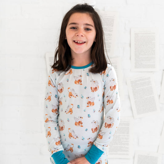 Butterflies Bamboo Long Sleeve 2-Piece Set Griffin