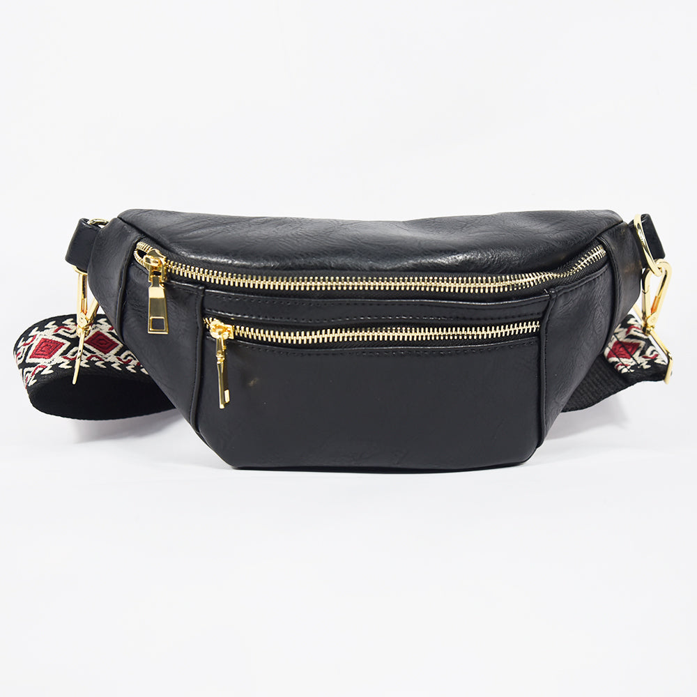 Dual Zipper Compact Sling Bag The Soho Babs+Birdie