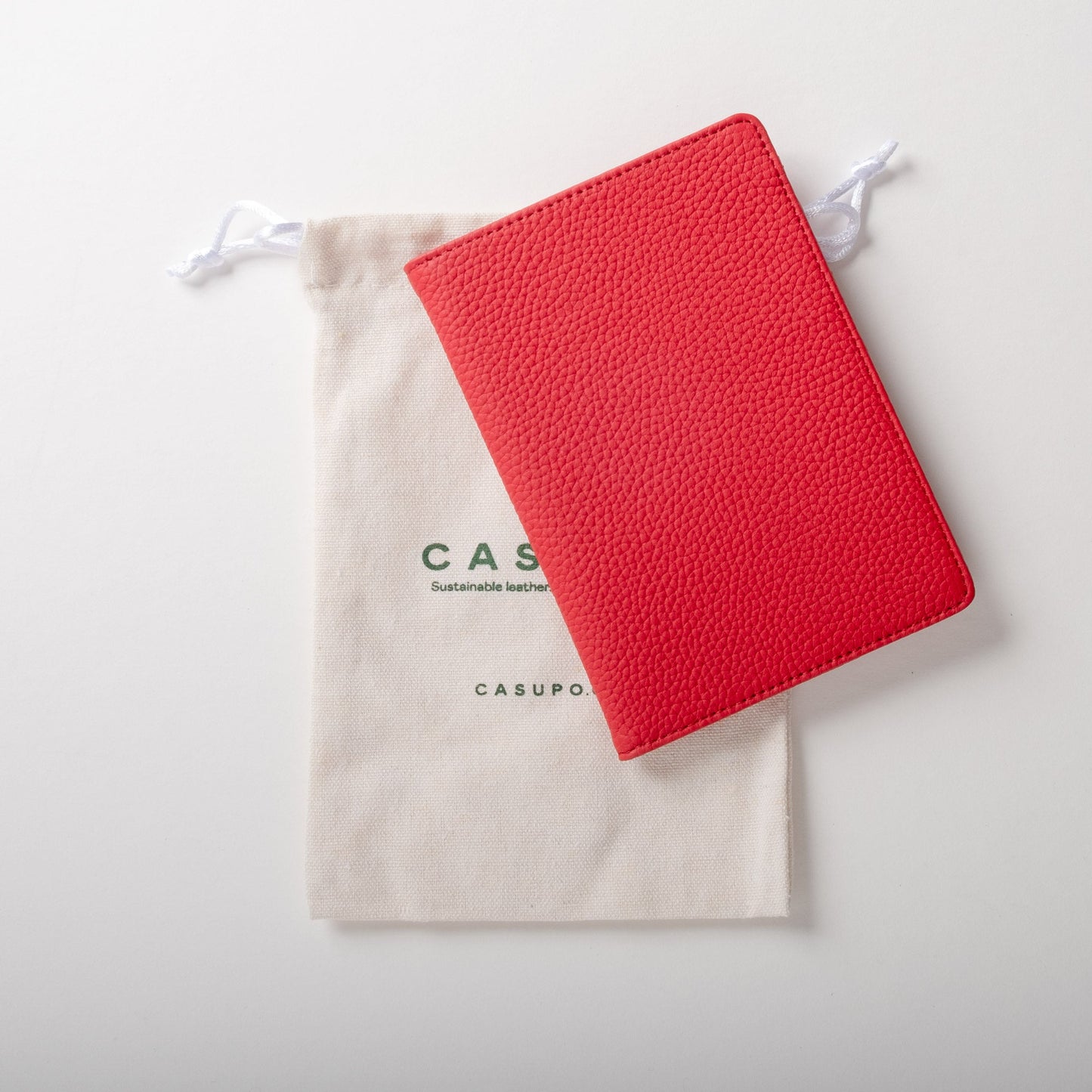 Leather Passport Wallet with RFID - Tan