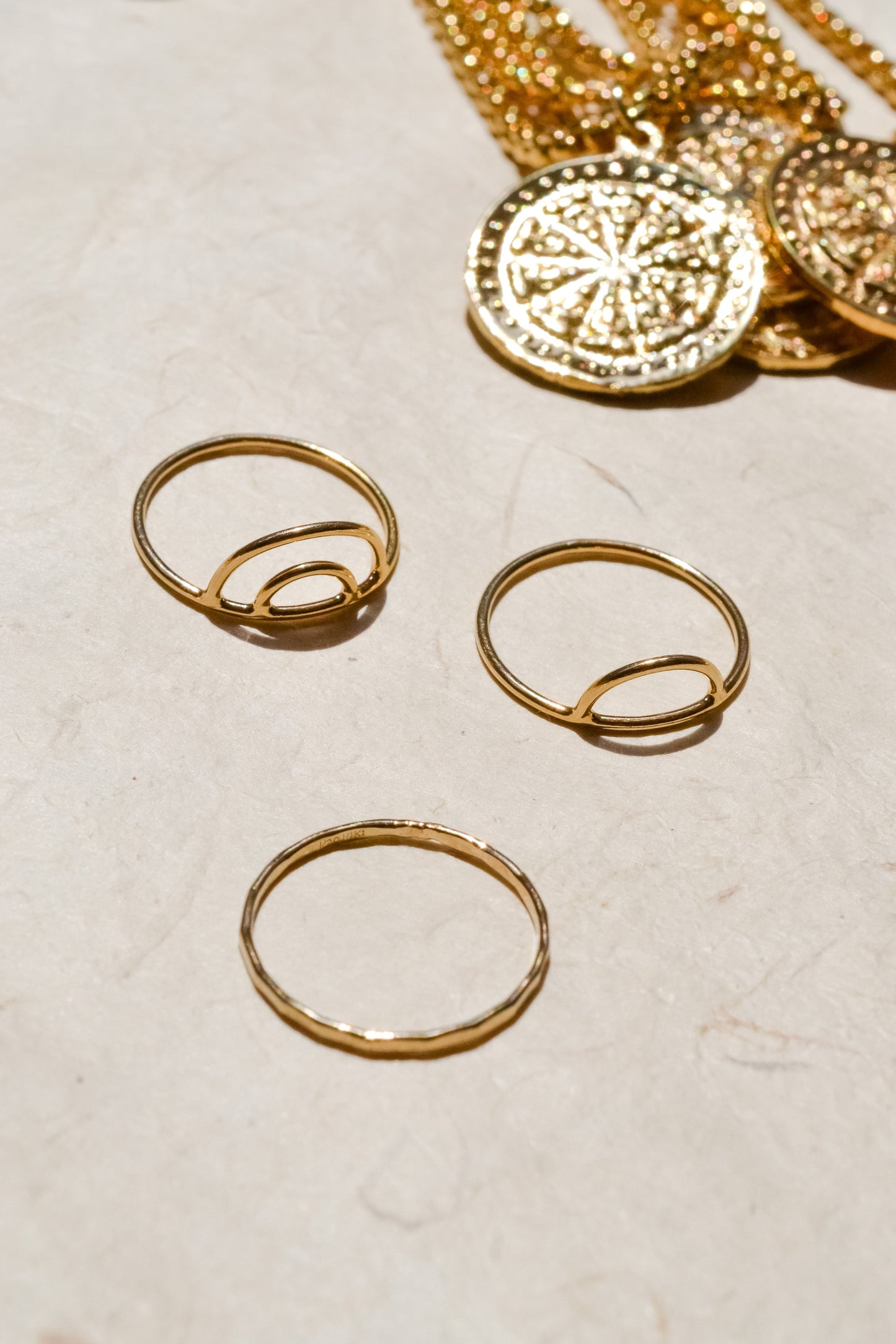 Gold Filled Hammered Ring The First Layer Cass Ring