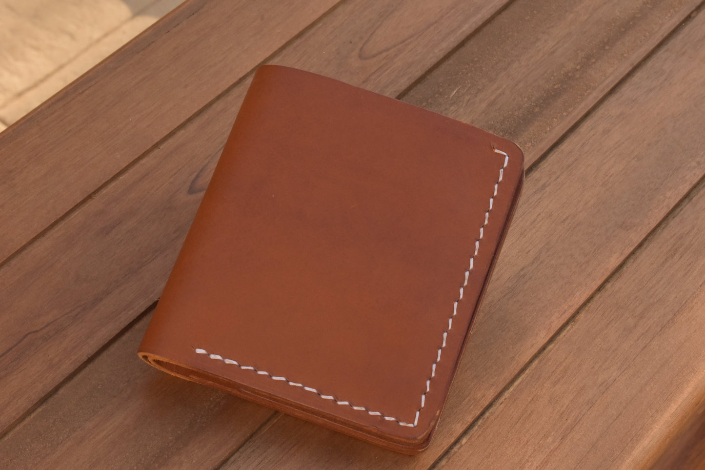 ID Bi Fold Full Grain Leather Wallet Made in USA