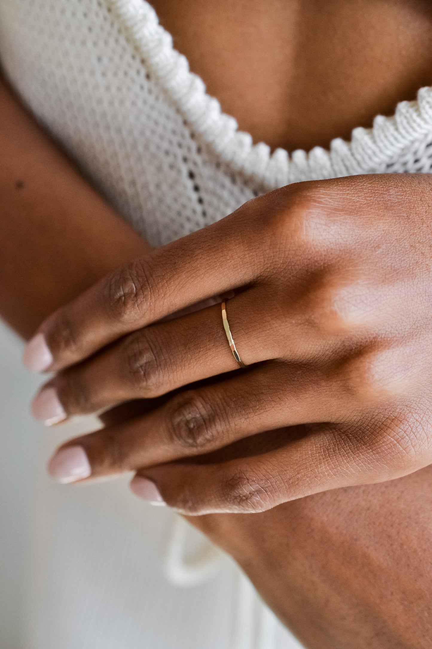 Gold Filled Hammered Ring The First Layer Cass Ring