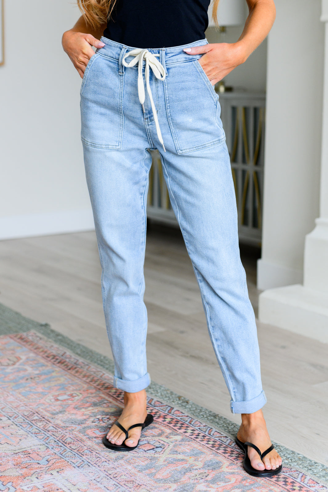 Cooper High Rise Vintage Denim Jogger Judy Blue