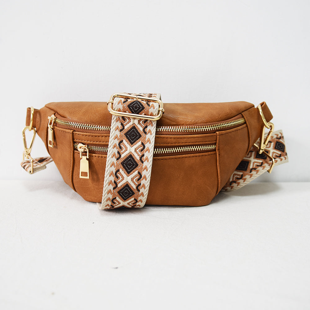 Dual Zipper Compact Sling Bag The Soho Babs+Birdie