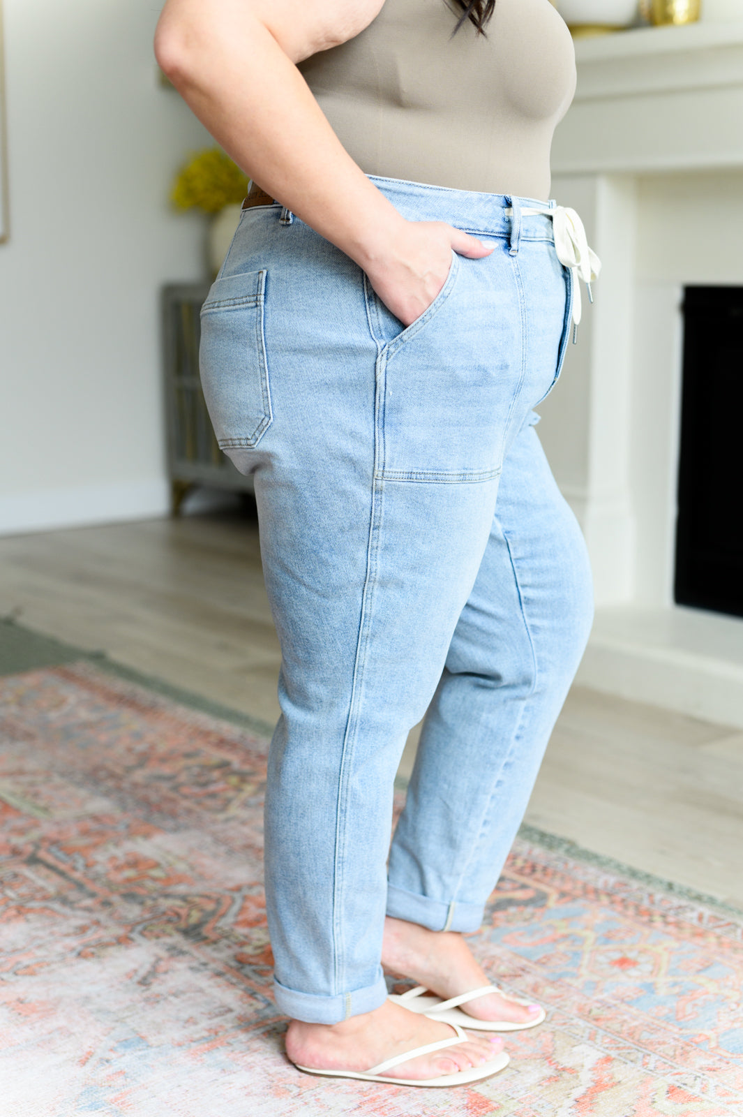 Cooper High Rise Vintage Denim Jogger Judy Blue