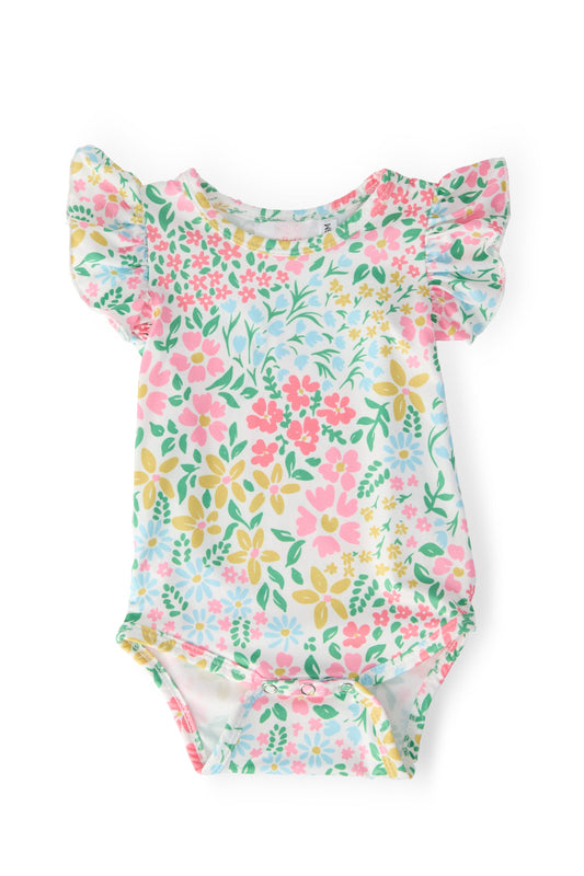 Daffodils S/S Flutter Bodysuit Baby Basics Mila & Rose