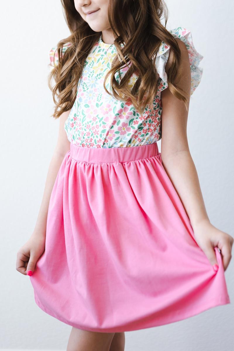 Daffodils S/S Ruffle Tee Ruffle Tee Mila & Rose