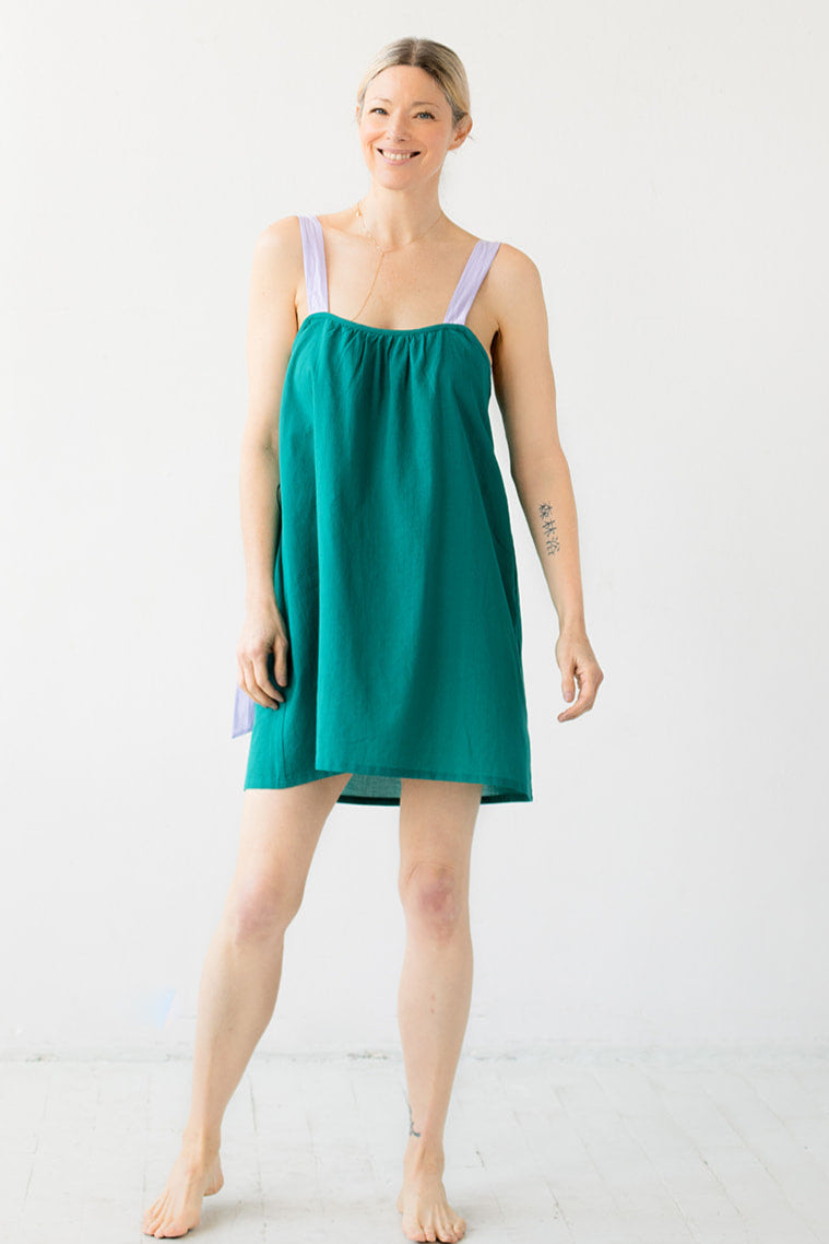 Daisy Cotton Strap Babydoll Dress