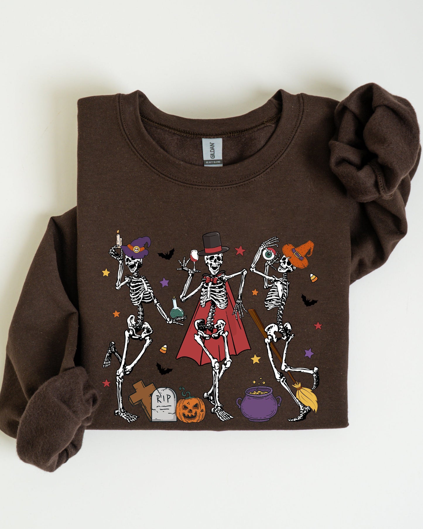 Dancing Skeleton Halloween Party Cute Fun Spooky Sweatshirt