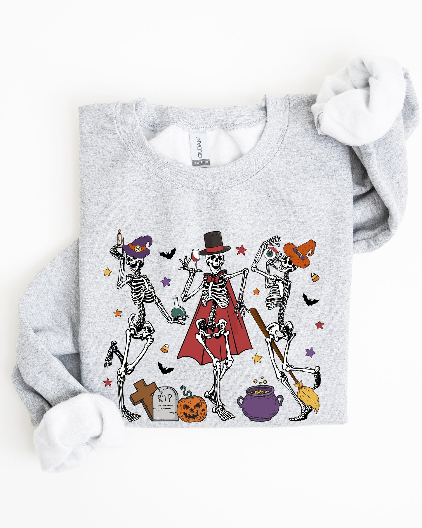 Dancing Skeleton Halloween Party Cute Fun Spooky Sweatshirt