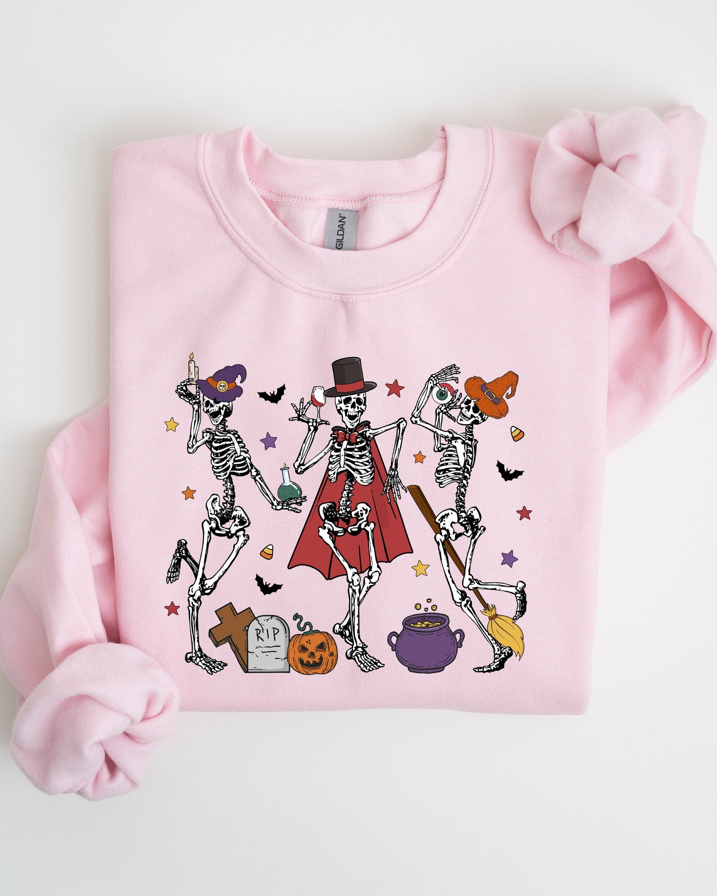 Dancing Skeleton Halloween Party Cute Fun Spooky Sweatshirt
