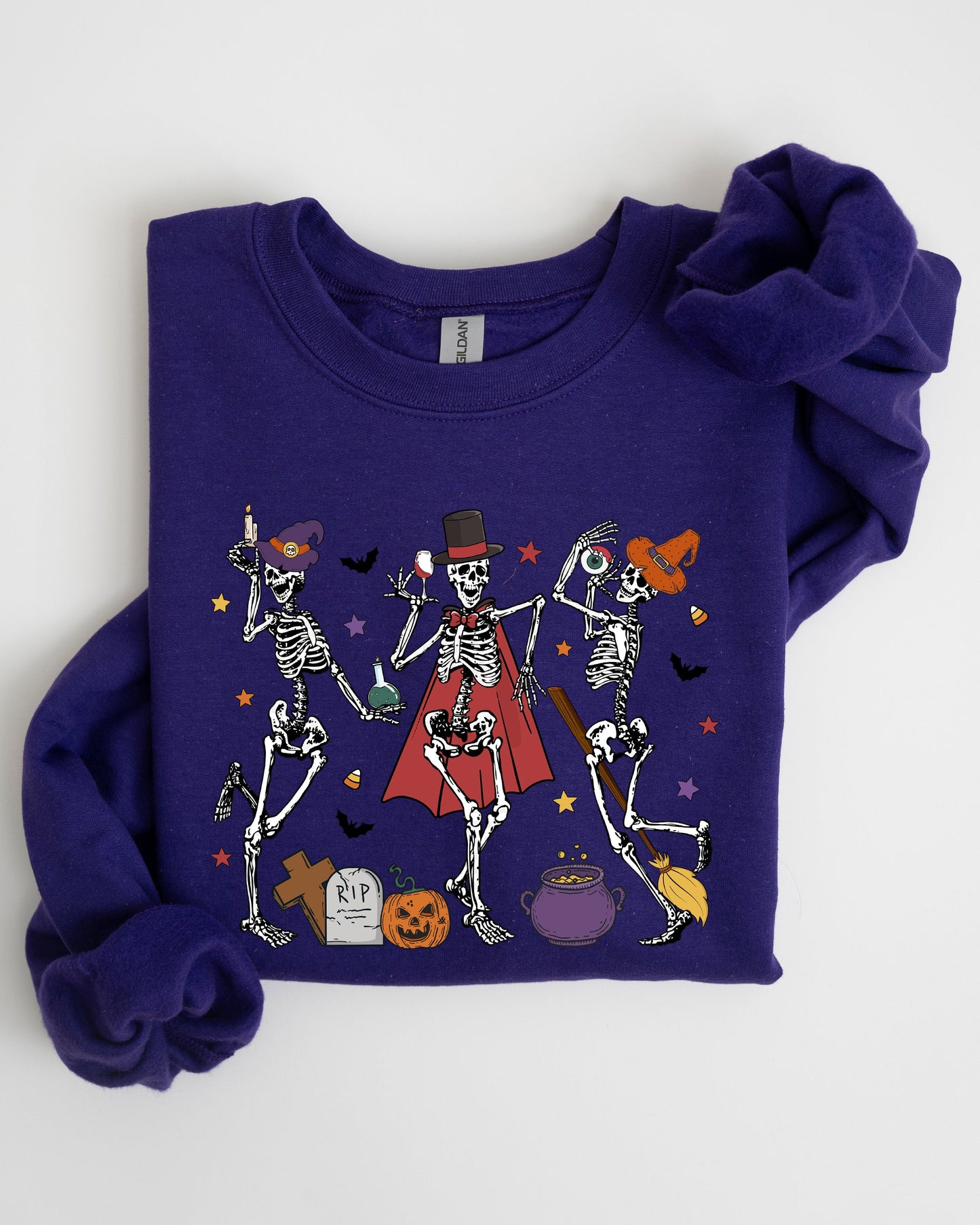 Dancing Skeleton Halloween Party Cute Fun Spooky Sweatshirt