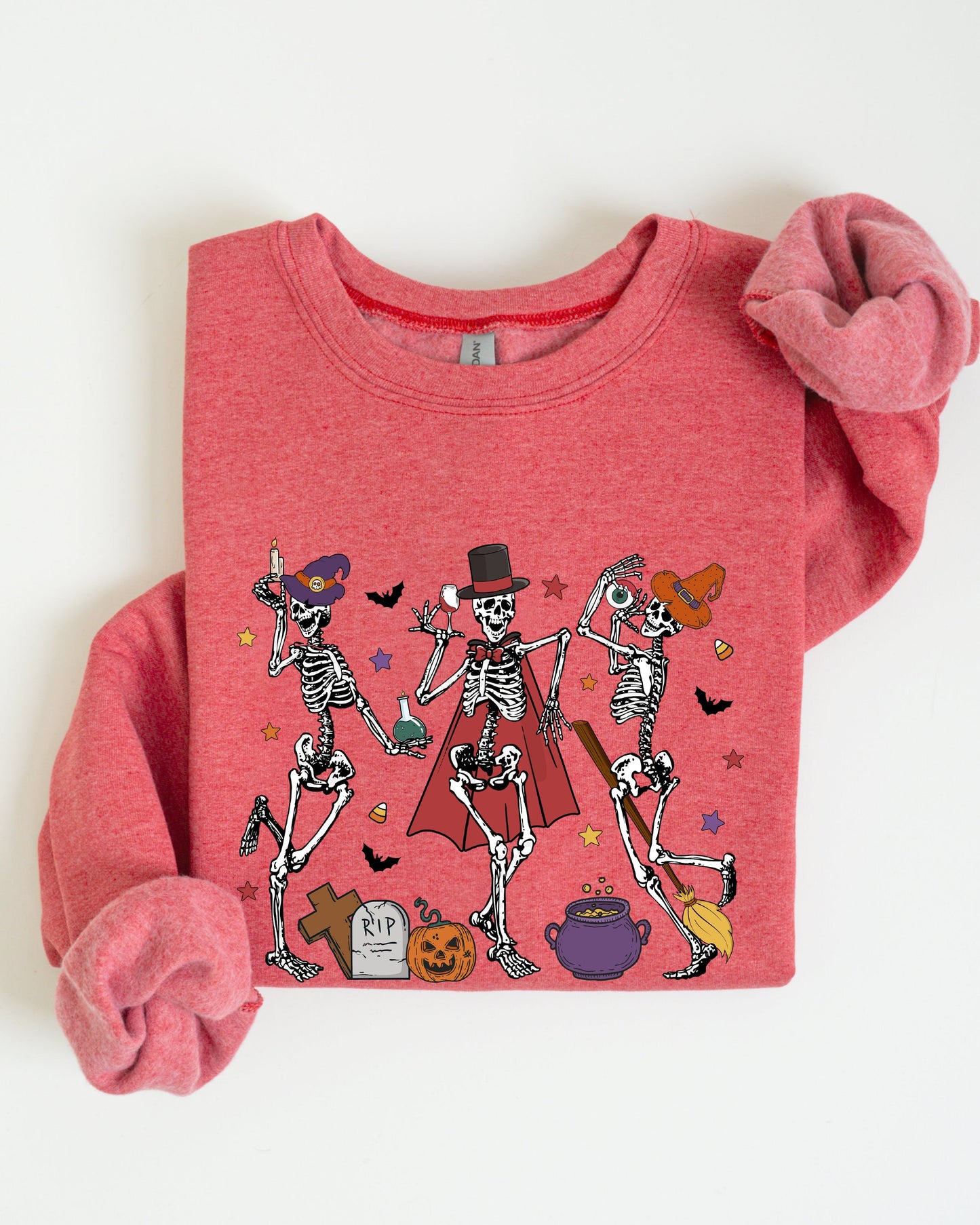 Dancing Skeleton Halloween Party Cute Fun Spooky Sweatshirt