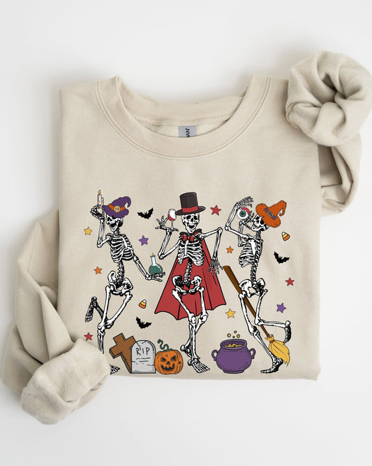Dancing Skeleton Halloween Party Cute Fun Spooky Sweatshirt
