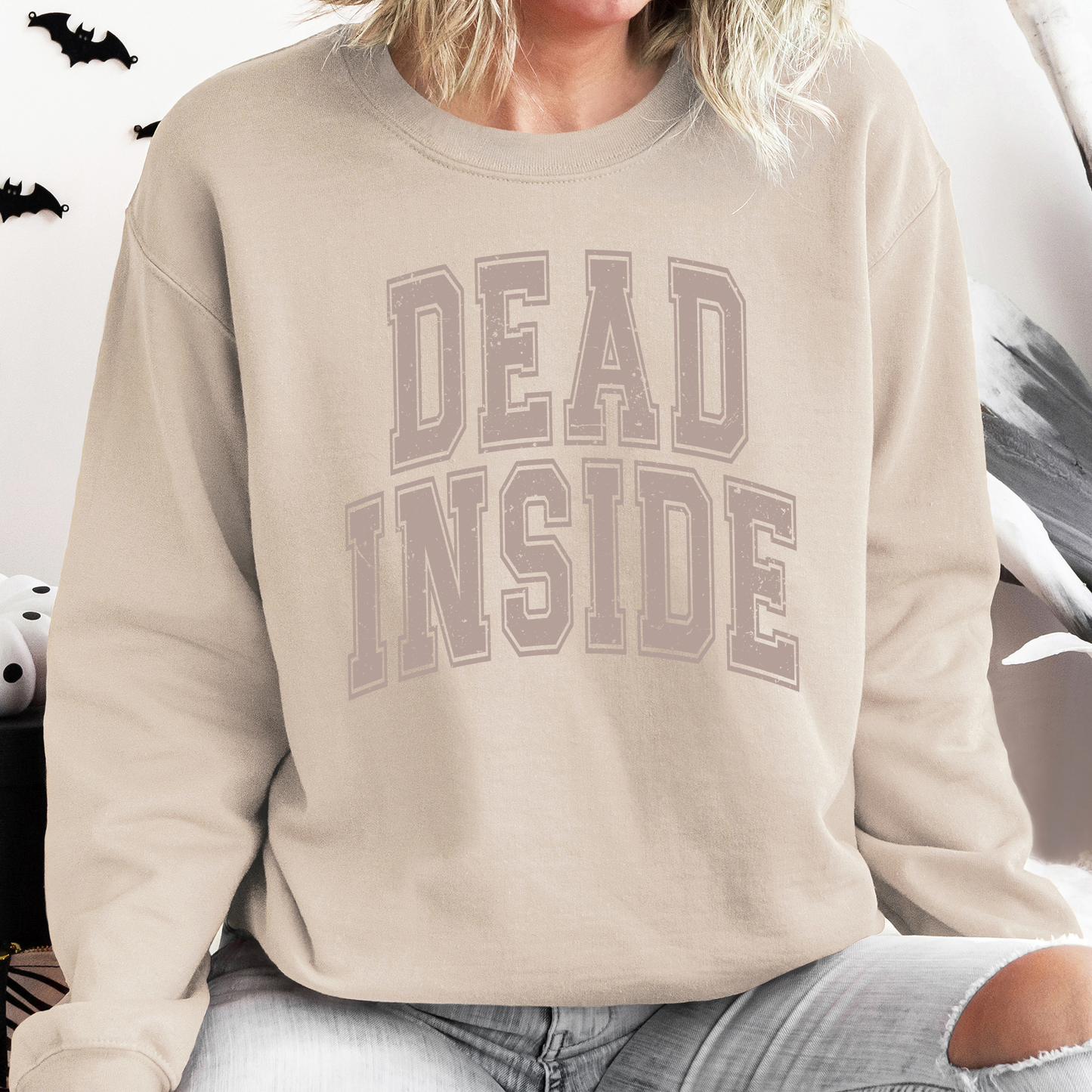 Dead Inside Mood Halloween Vibes Sweatshirt Refinery Number One