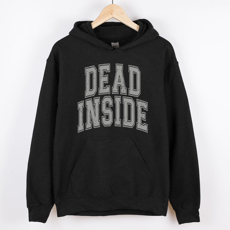 Dead Inside Mood Halloween Vibes Hooded Sweatshirt Hoodie Refinery Number One