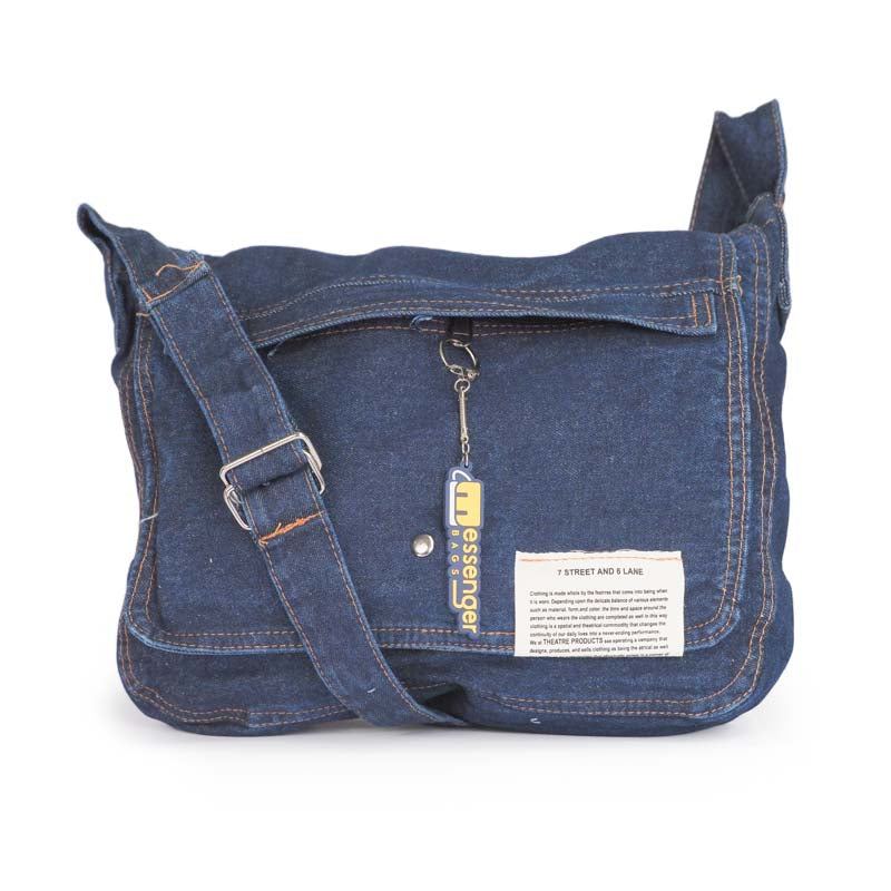 Denim Messenger Bag