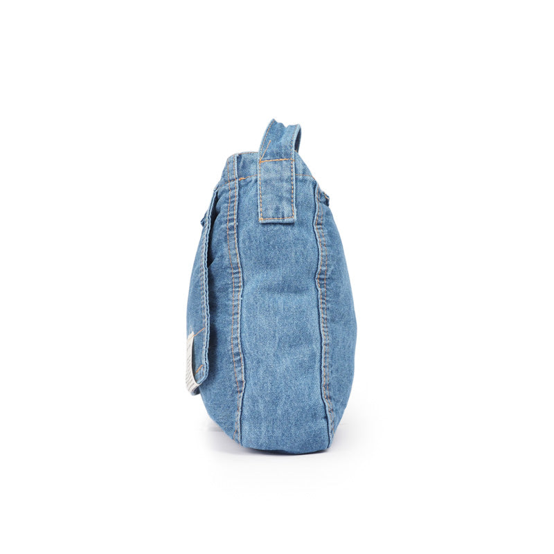 Denim Messenger Bag