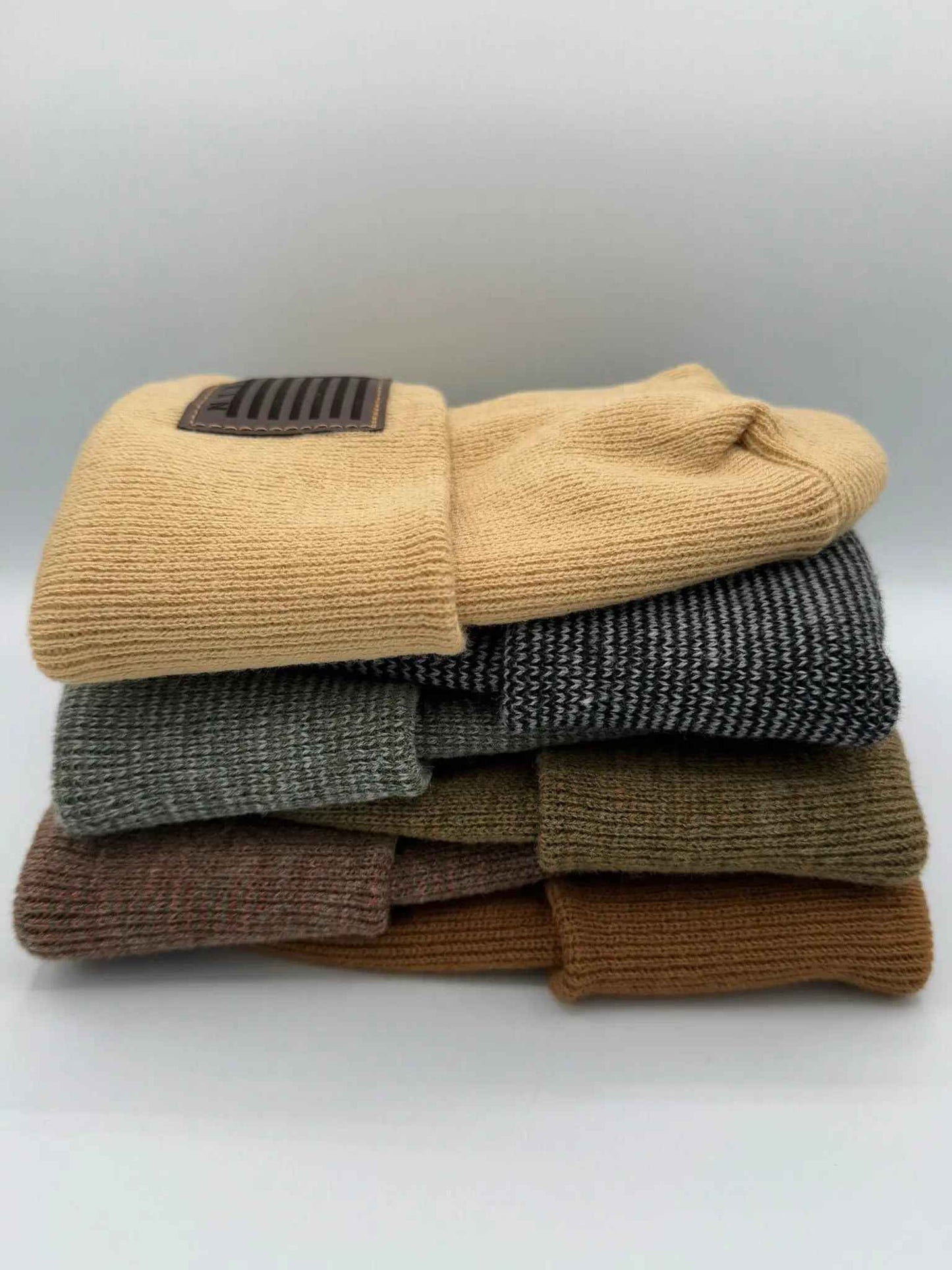 Veteran Beanie USA Flag Patriotic H-Stitch™ Cuffed Knit Hat