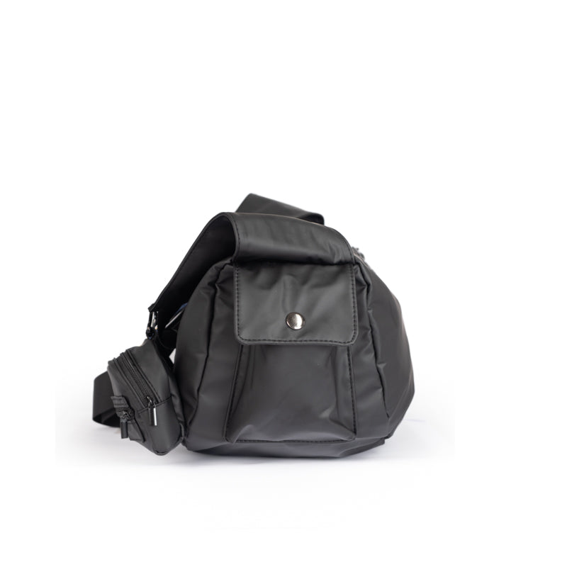 Designer Black Messenger Bag