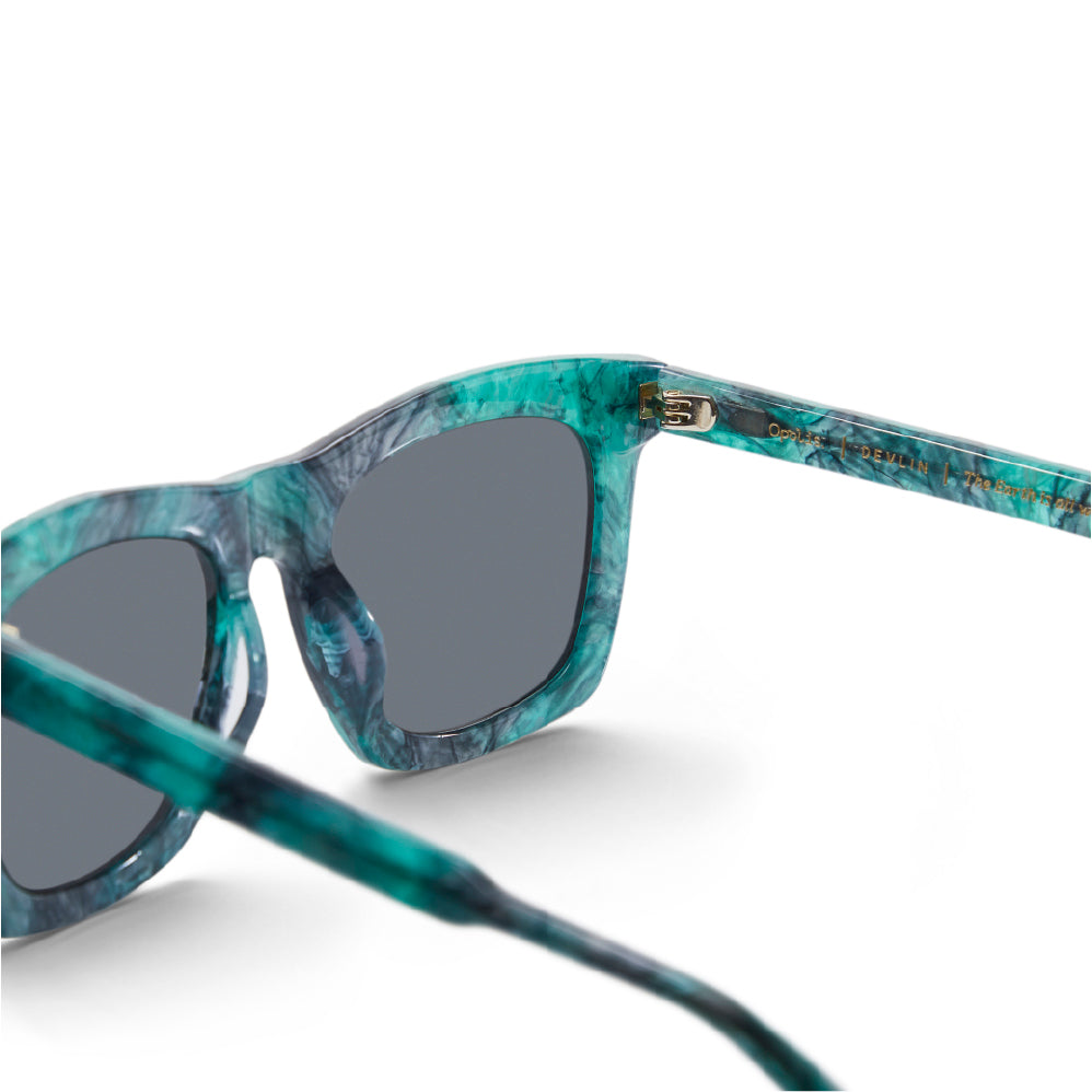 Devlin Oversized Polarized Sunglasses Plant-Based Frames Opolis