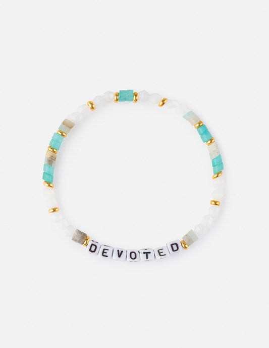 Devoted Letter Key Attribute Bracelet