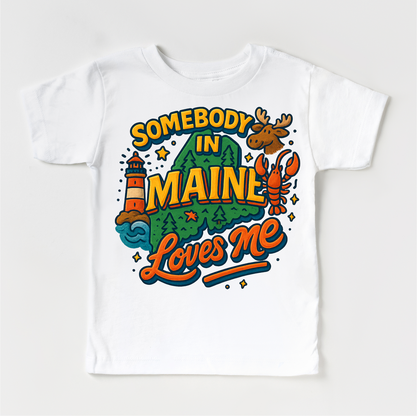 Somebody In Maine Loves Me Shirt - State Souvenir Tee