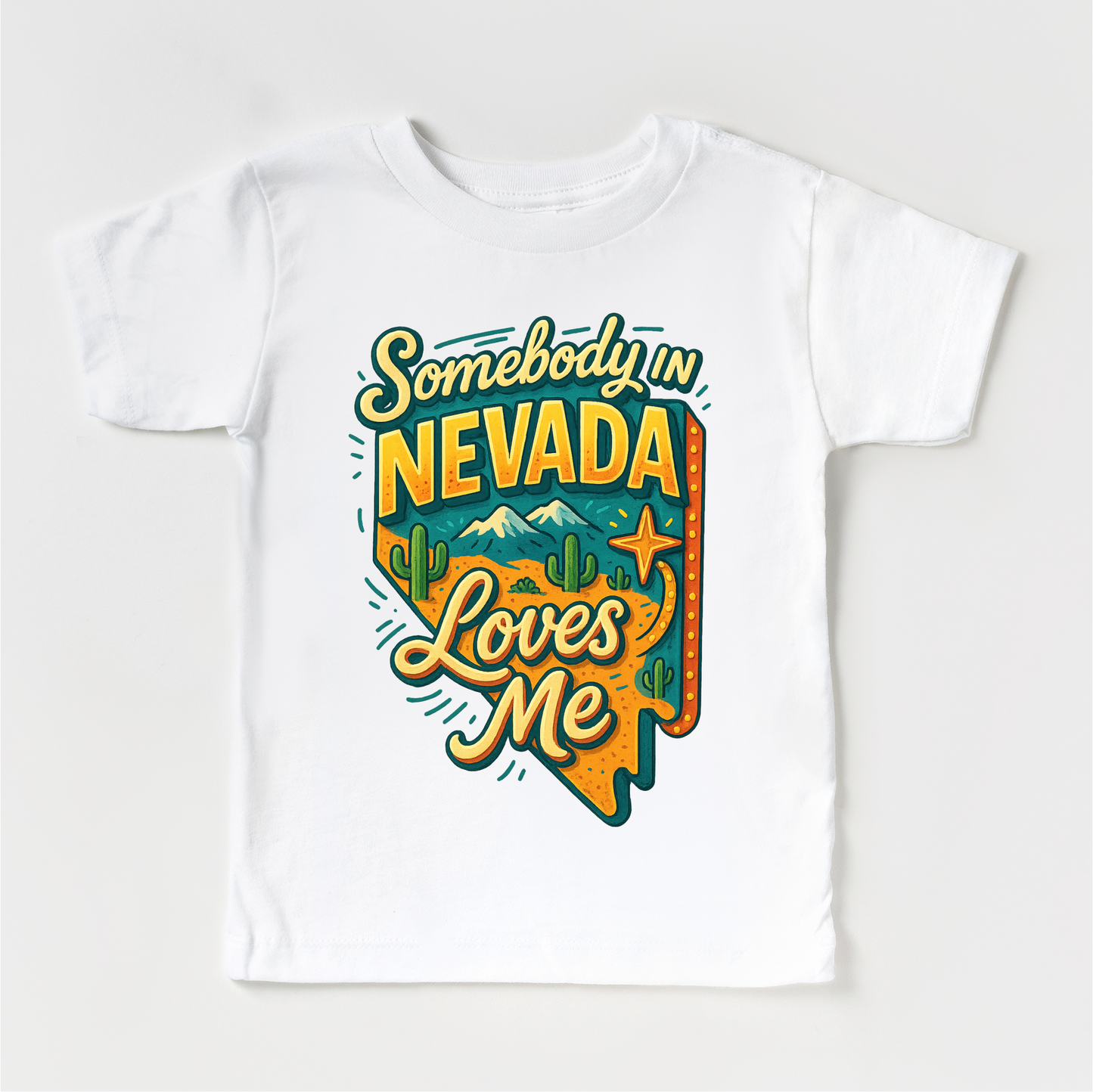 Somebody In Nevada Loves Me Shirt - State Souvenir Tee