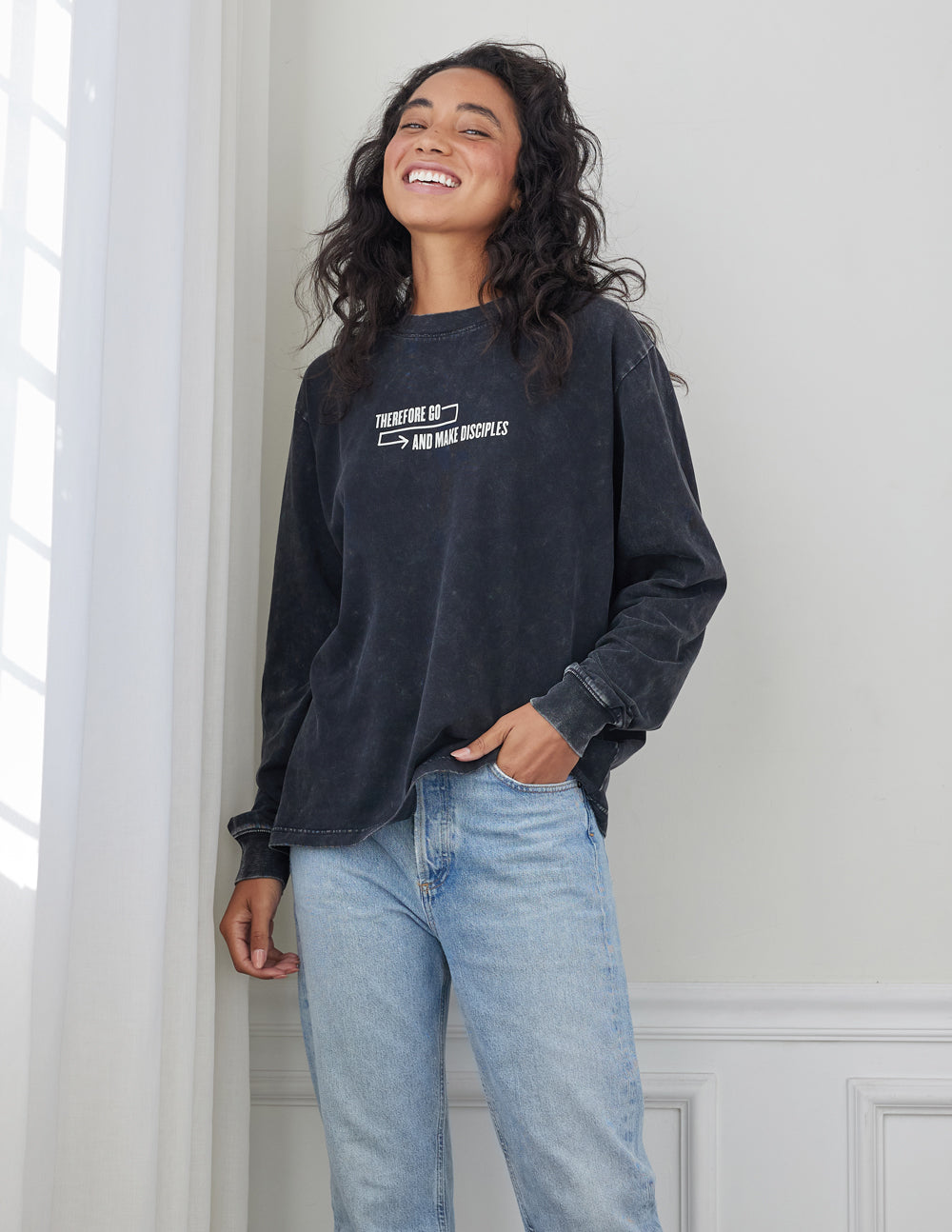 Disciples LS Onyx Oversized Unisex Tee
