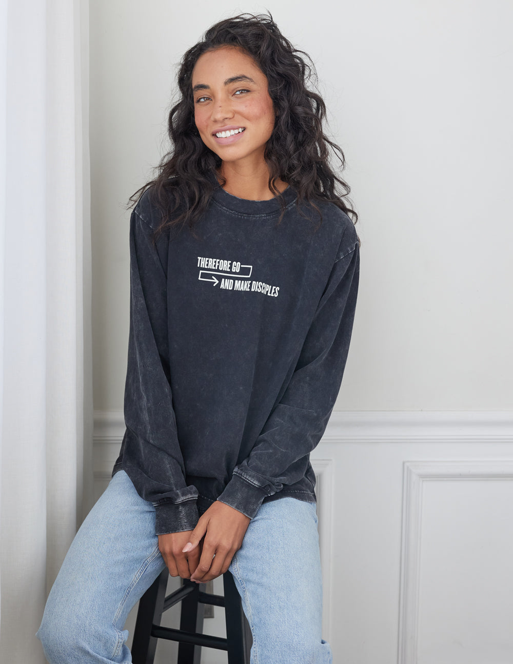 Disciples LS Onyx Oversized Unisex Tee