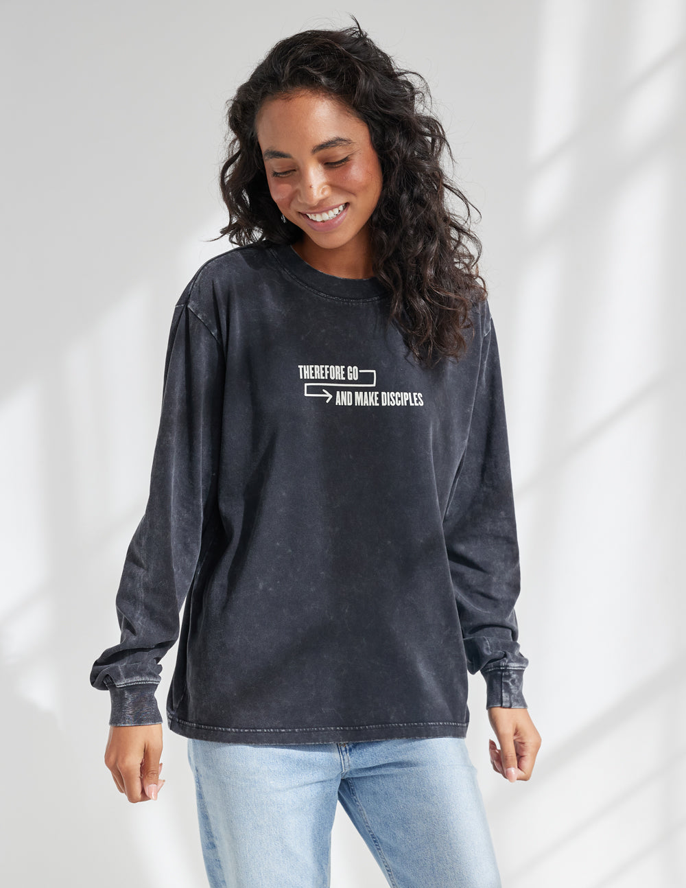 Disciples LS Onyx Oversized Unisex Tee