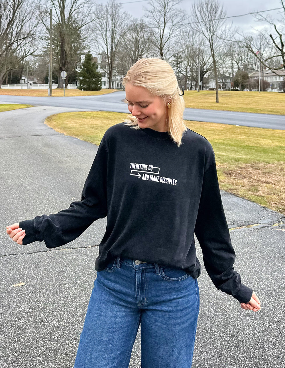 Disciples LS Onyx Oversized Unisex Tee