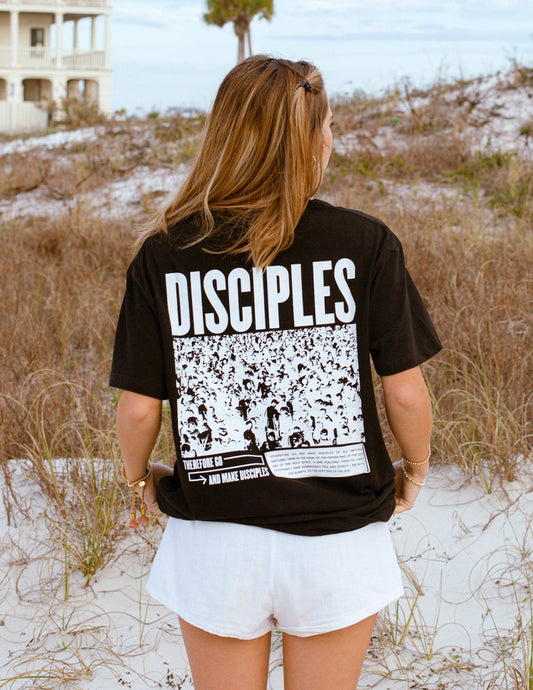Disciples Unisex Oversized Tee 100% Cotton Black