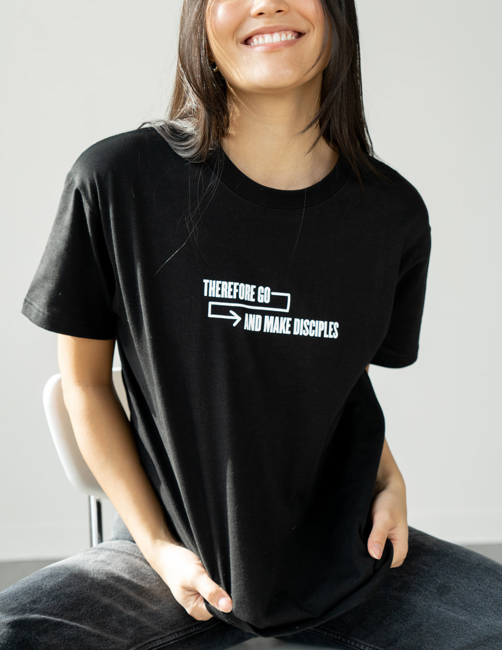 Disciples Unisex Oversized Tee 100% Cotton Black