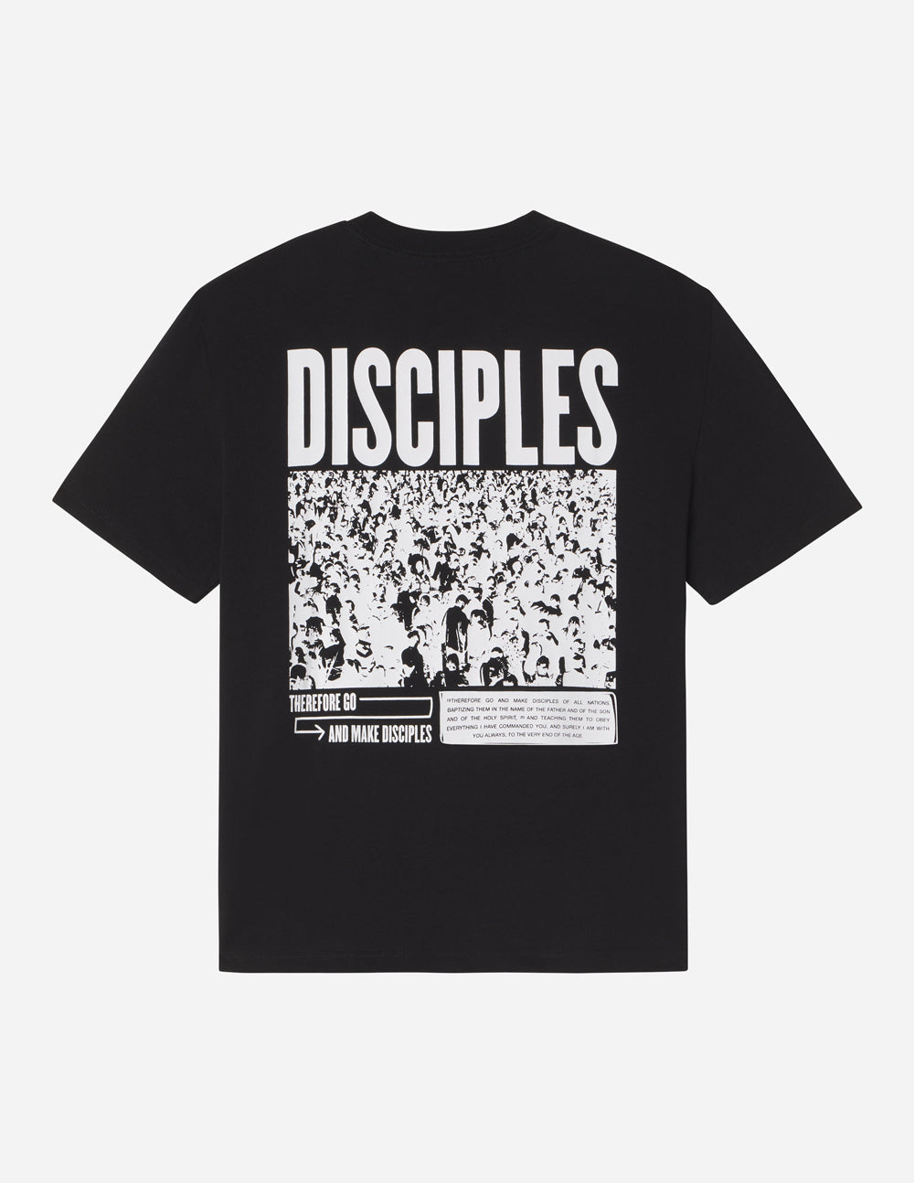 Disciples Unisex Oversized Tee 100% Cotton Black