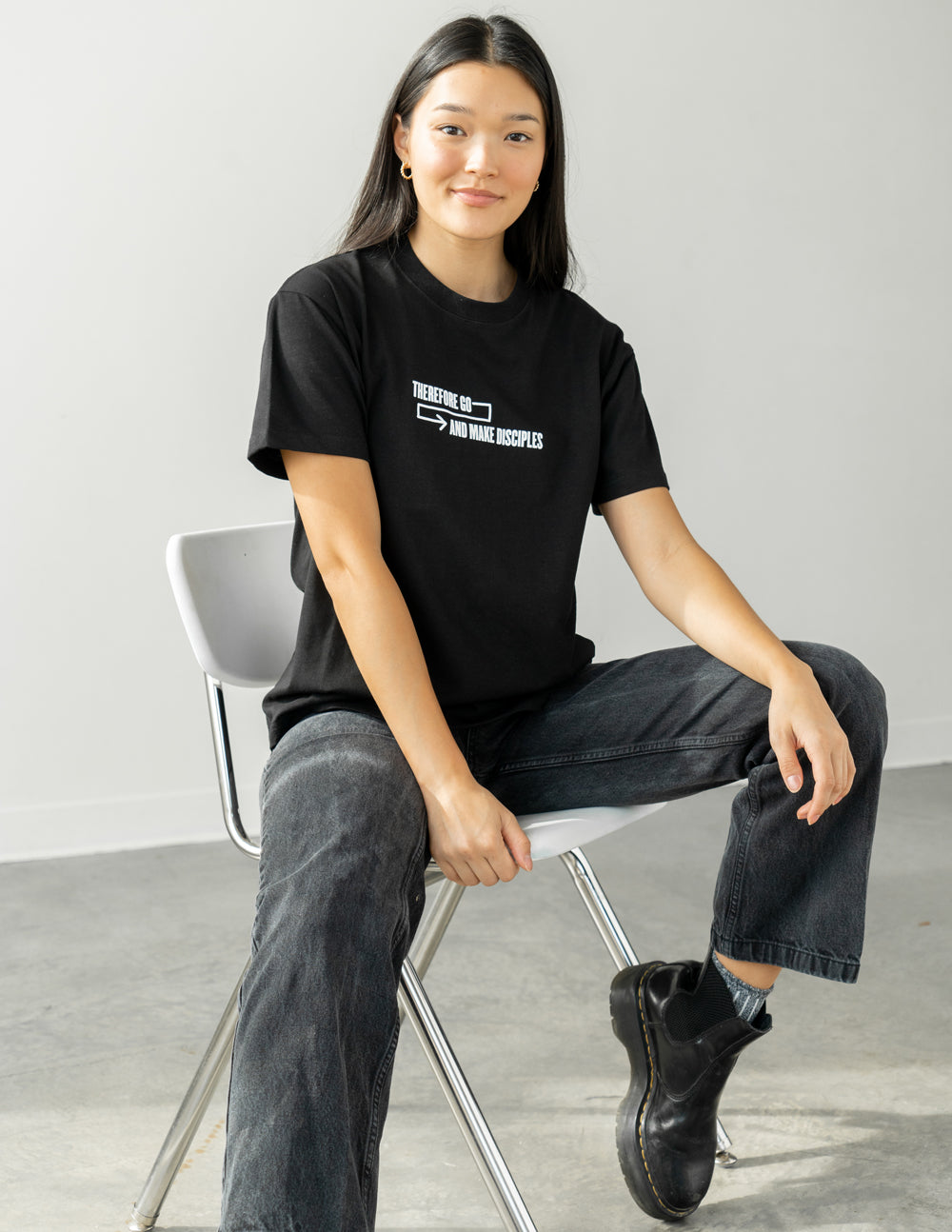 Disciples Unisex Oversized Tee 100% Cotton Black