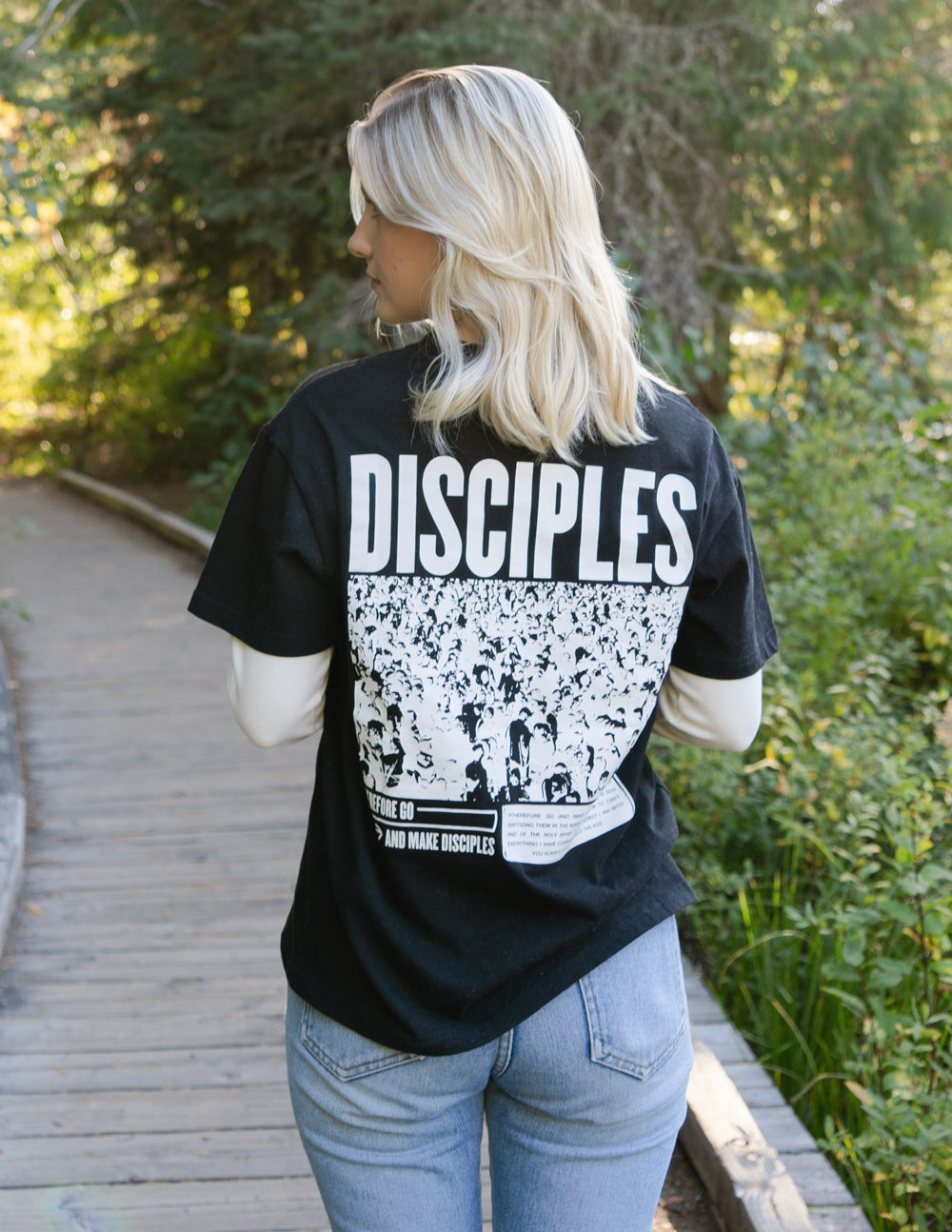 Disciples Unisex Oversized Tee 100% Cotton Black