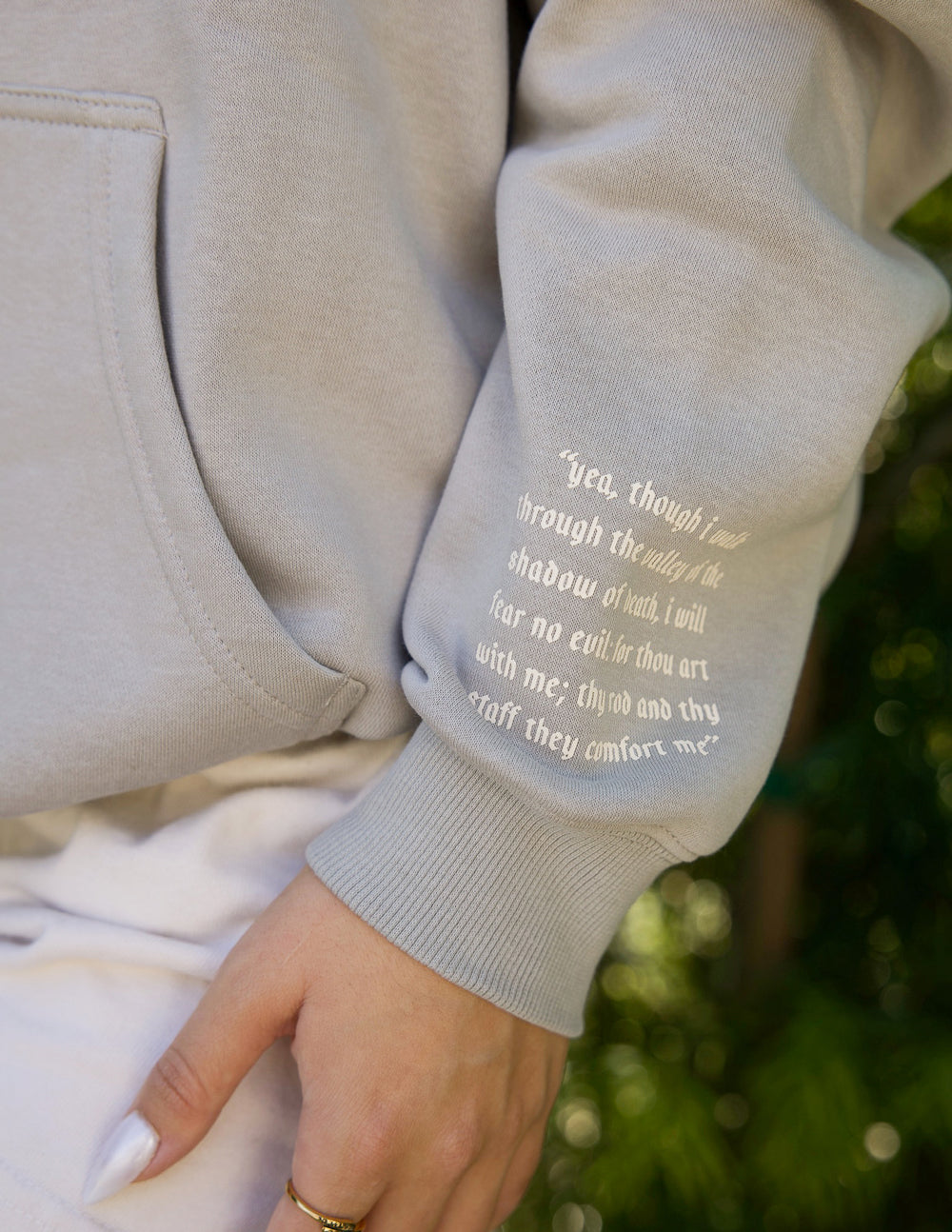 Do Not Fear Grey Moonbeam Unisex Hoodie