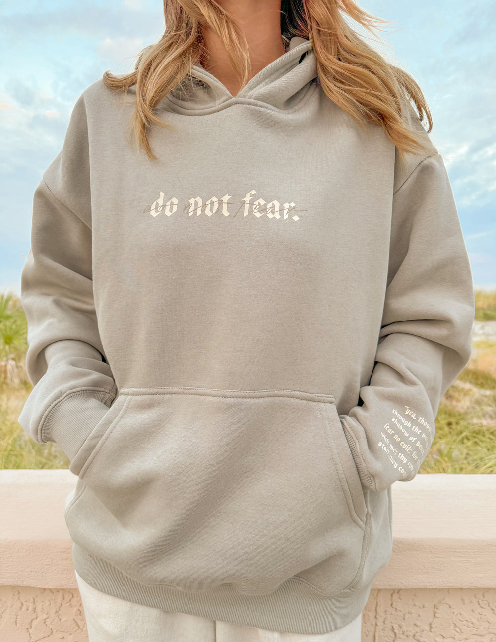 Do Not Fear Grey Moonbeam Unisex Hoodie