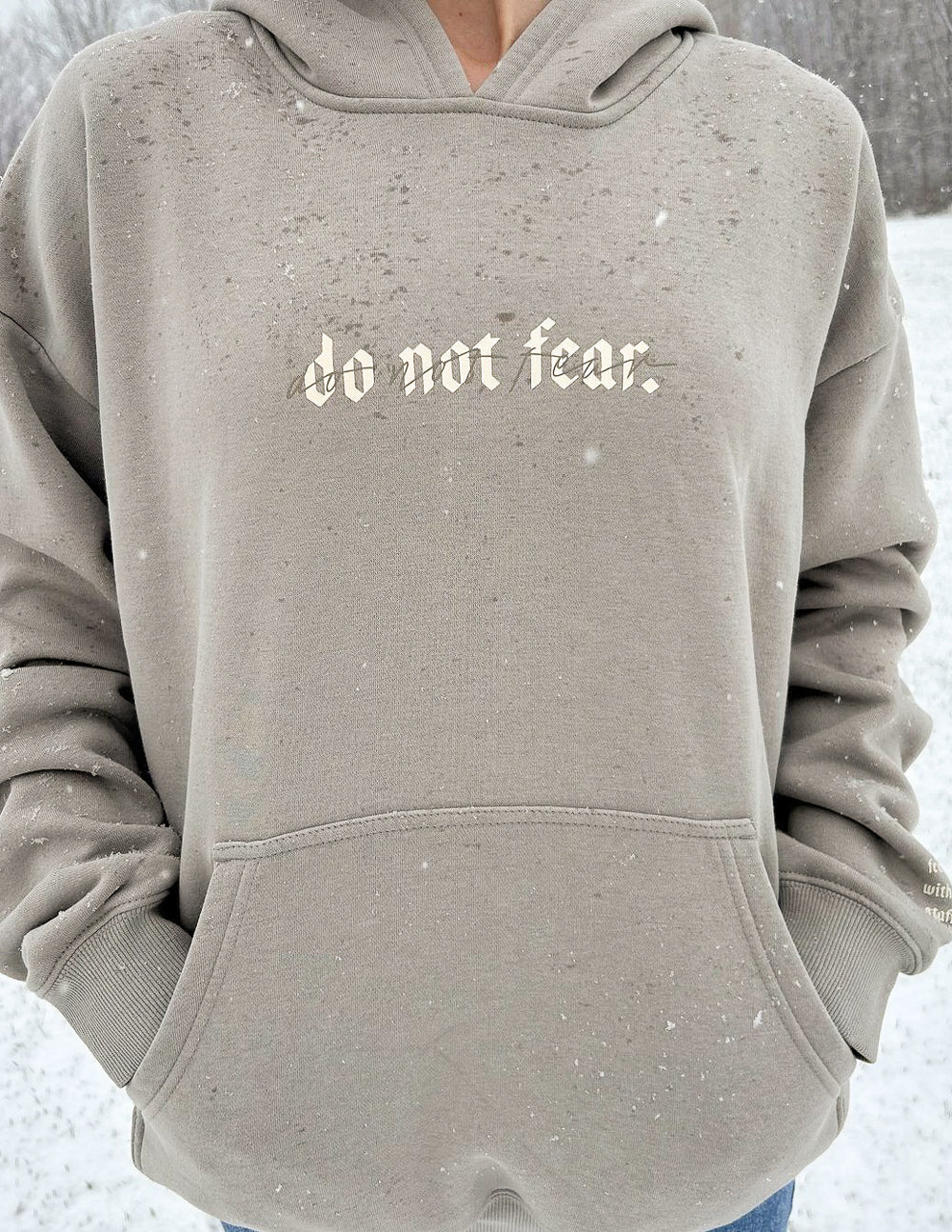 Do Not Fear Grey Moonbeam Unisex Hoodie