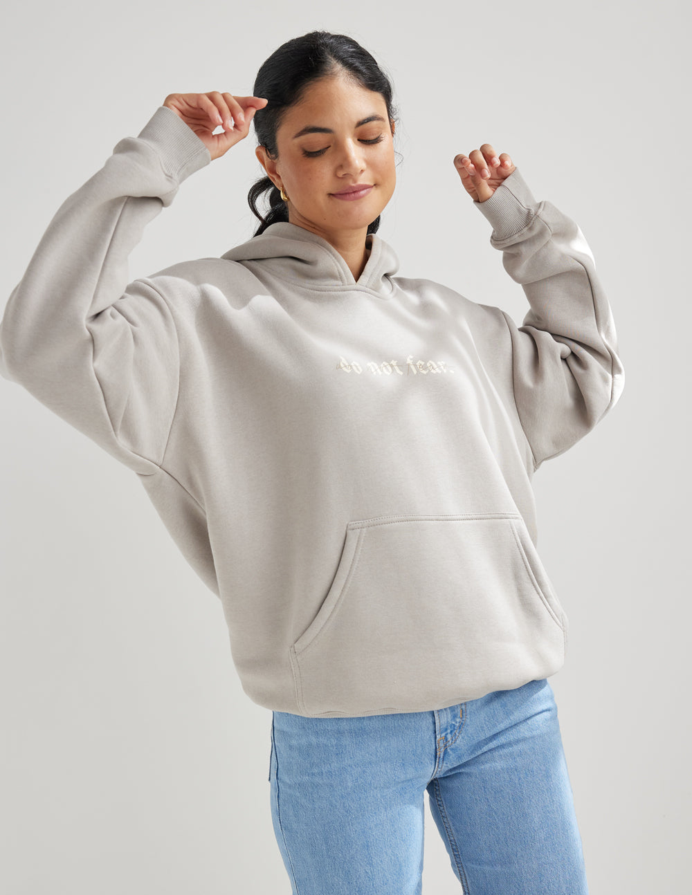 Do Not Fear Grey Moonbeam Unisex Hoodie
