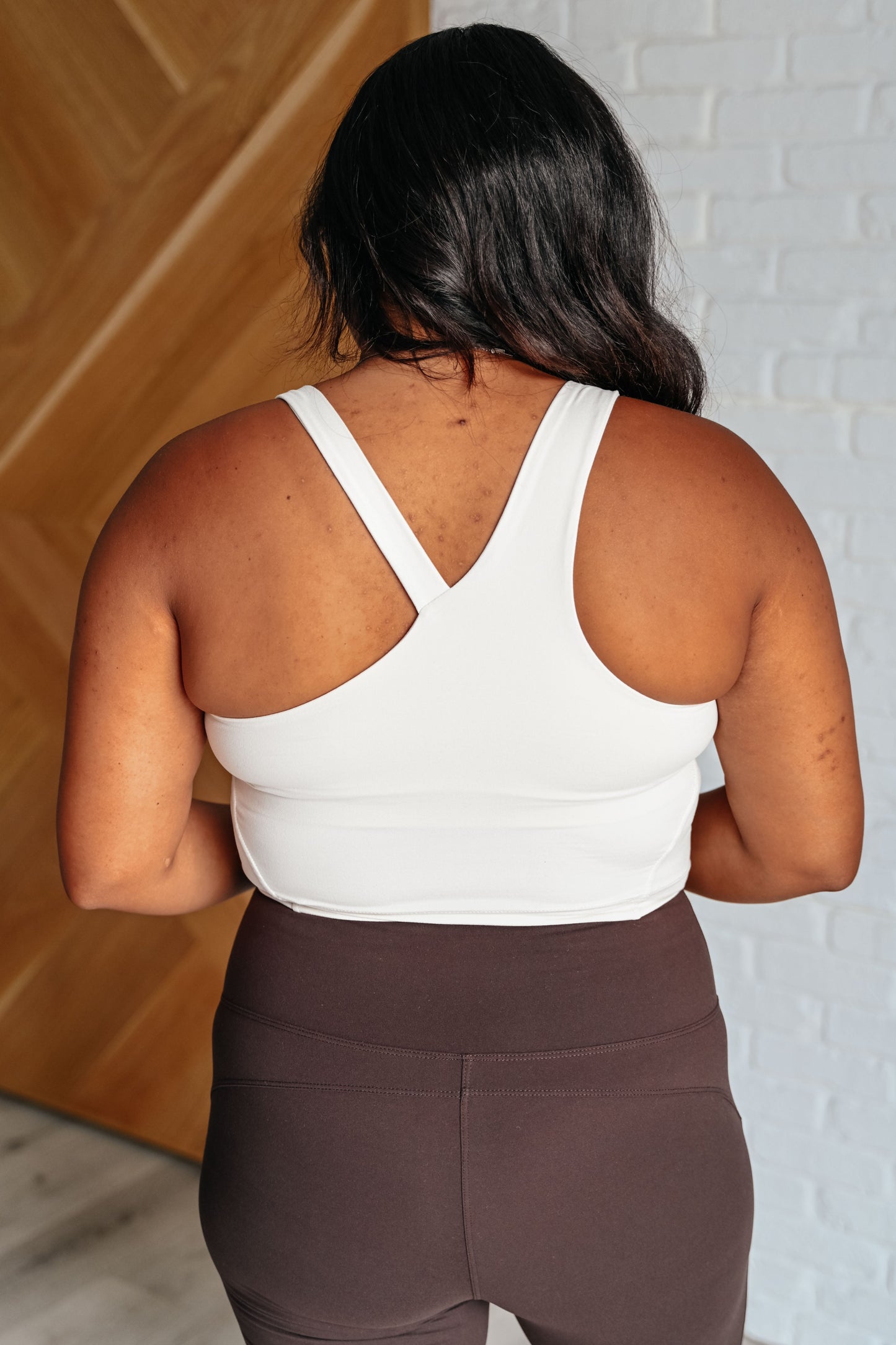 Doing it For Me Asymmetrical White Pearl Tank by Sweet Rae's Boutique