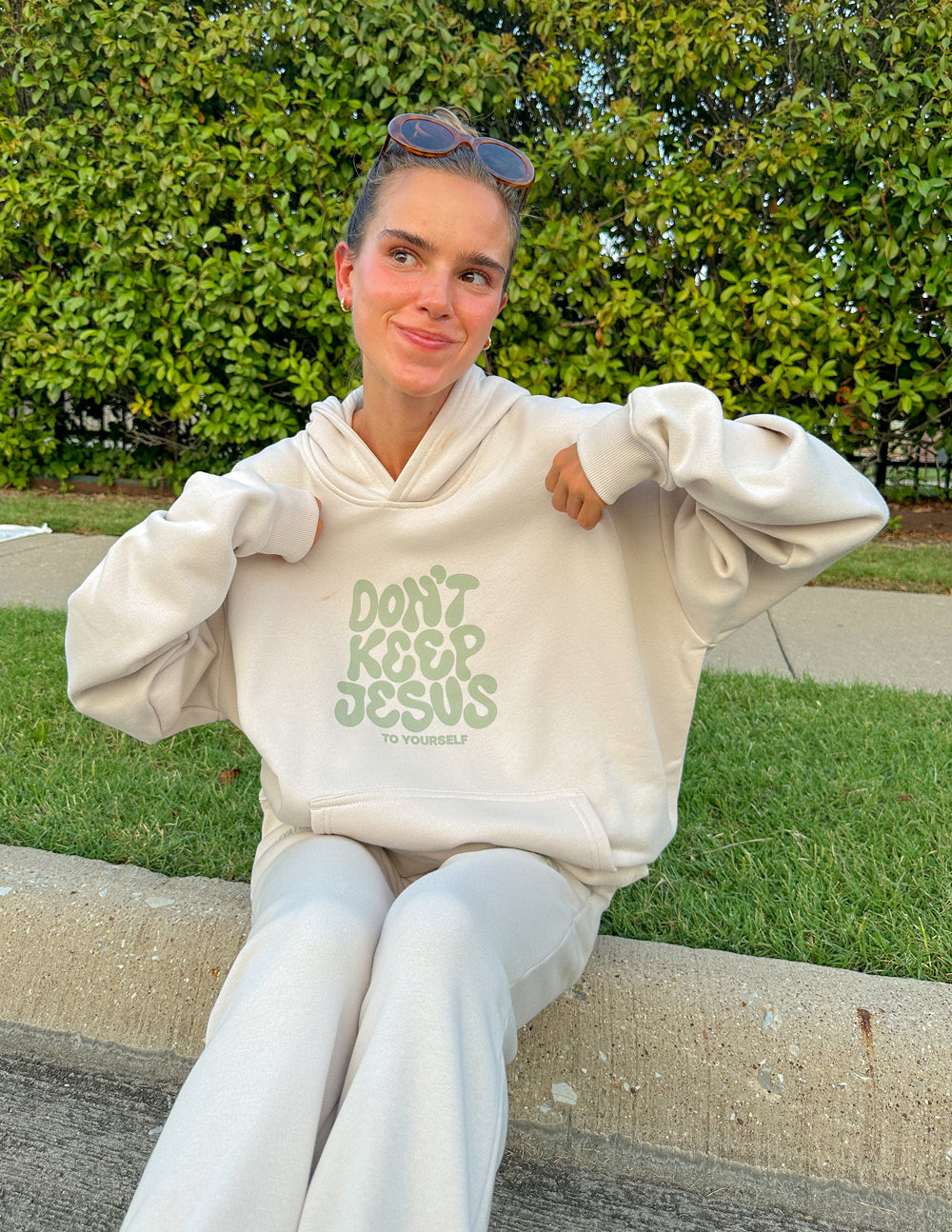 Don't Keep Jesus to Yourself Wind Chime Unisex Hoodie