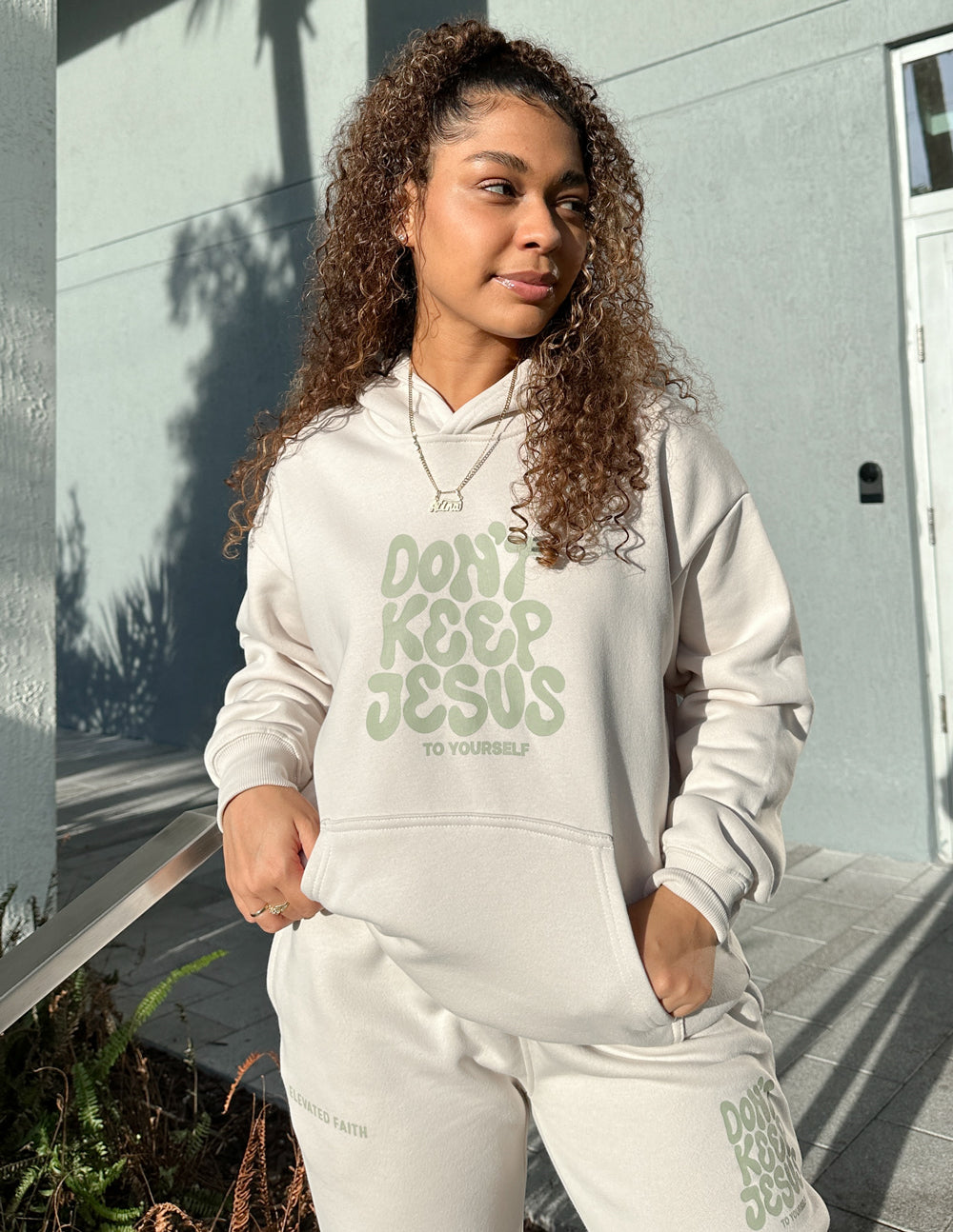 Don't Keep Jesus to Yourself Wind Chime Unisex Hoodie
