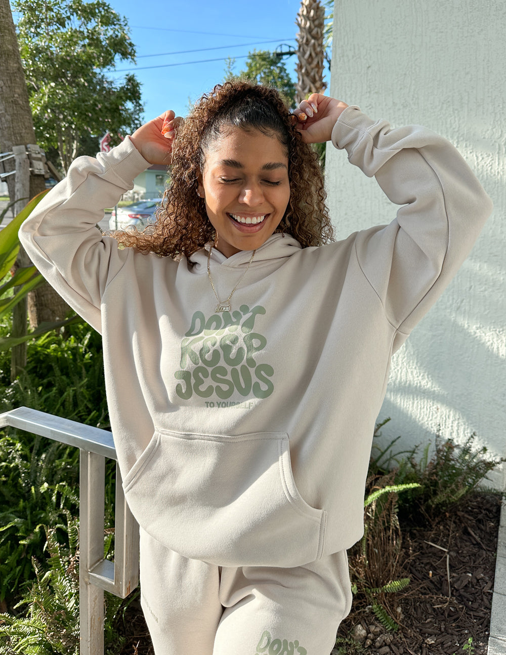 Don't Keep Jesus to Yourself Wind Chime Unisex Hoodie