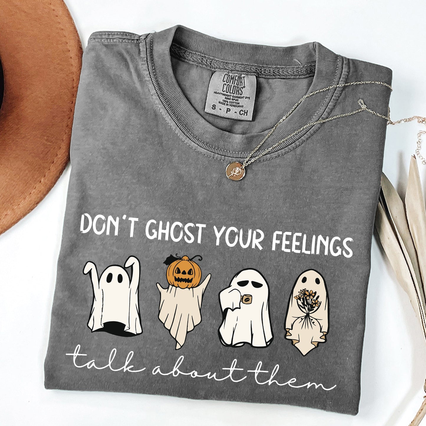 Positivity Graphic Comfort Colors T-Shirt Mental Health Spooky Shirt