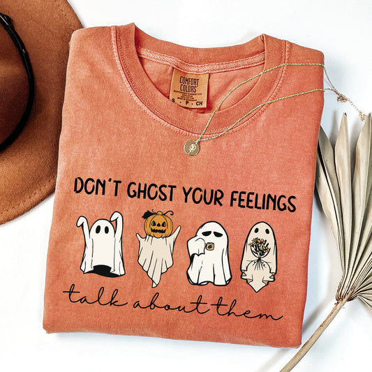 Positivity Graphic Comfort Colors T-Shirt Mental Health Spooky Shirt